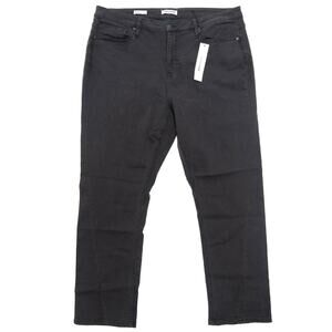 Vigoss Black High Rise Twisted Split Leg Jeans Size 22